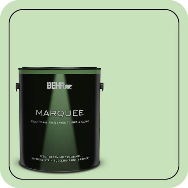 BEHR MARQUEE 1 gal. #440C-3 Rockwood Jade Semi-Gloss Enamel Exterior Paint & Primer