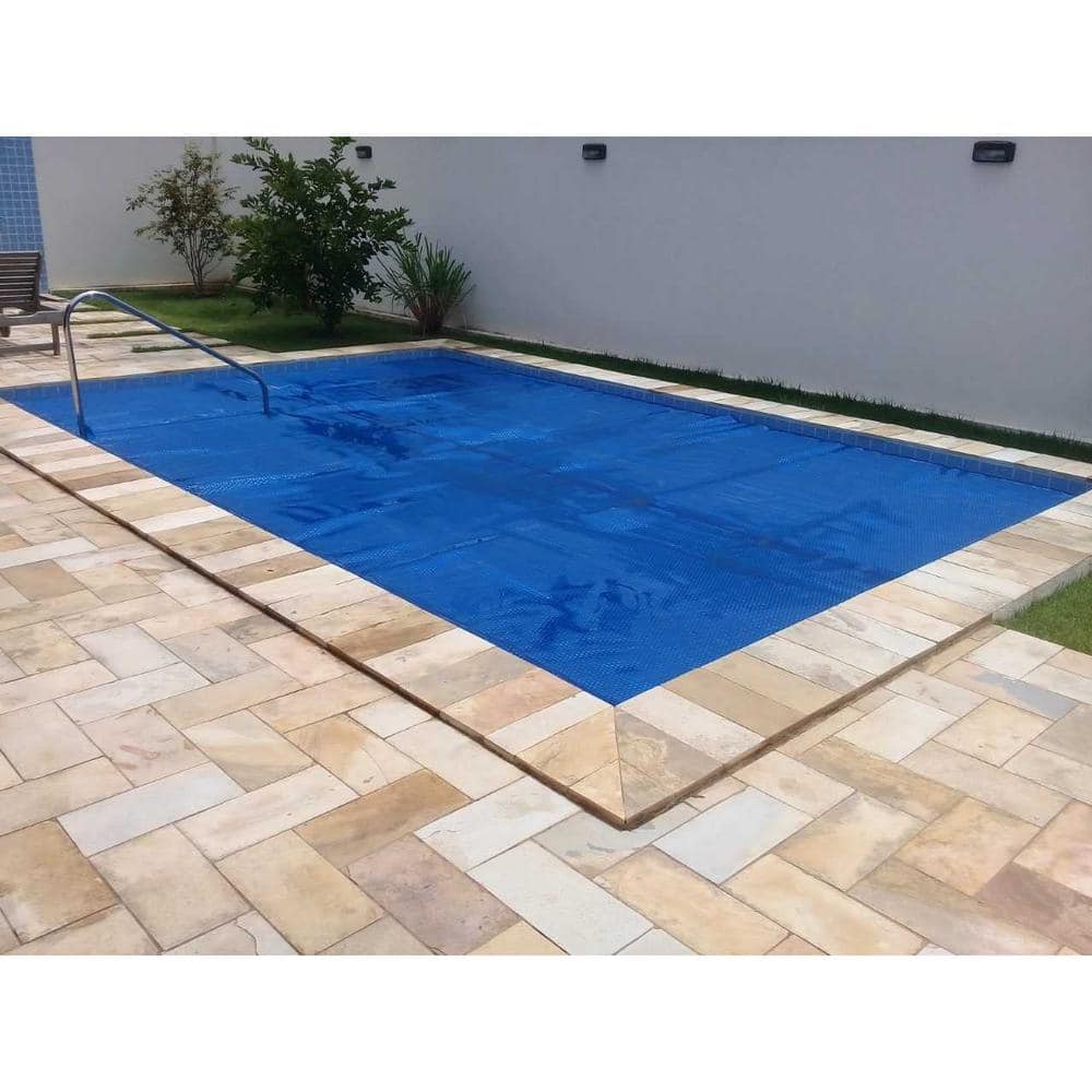 Heavy Duty Blue Rectangular Solar Pool Blanket 16' x 24'