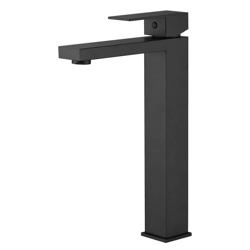 Hourglass Stream Single Handle Vessel Single Hole Bathroom Faucet with Spot Resistant in Matte Black price history on PriceWatchPro