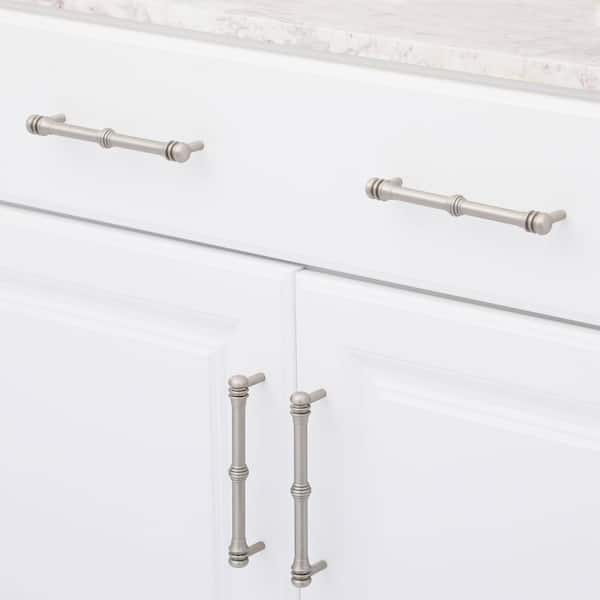 Charlotte 6 in. (152 mm) Center-to-Center Satin Nickel Drawer Pull