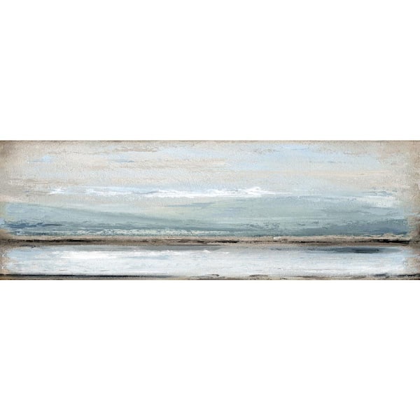 Unbranded "Rolling Waves" by Marmont Hill Unframed Canvas Nature Art Print 10 in. x 30 in.
