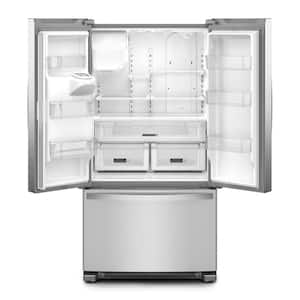 36 in. 24.7 cu. ft. Standard Depth French Door Refrigerator in Fingerprint Resistant Stainless Steel