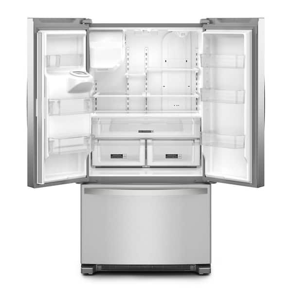 36 in. 24.7 cu. ft. Standard Depth French Door Refrigerator in Fingerprint Resistant Stainless Steel