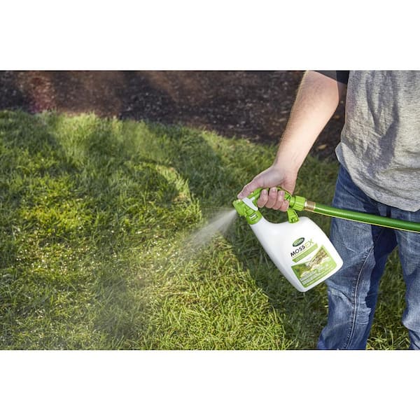 Scotts - MossEx 3-in-1 Ready Spray, 32 fl. oz., Kills Moss, Algae and Lichens, Fast Acting, Use on Lawns, Roofs, and Patios