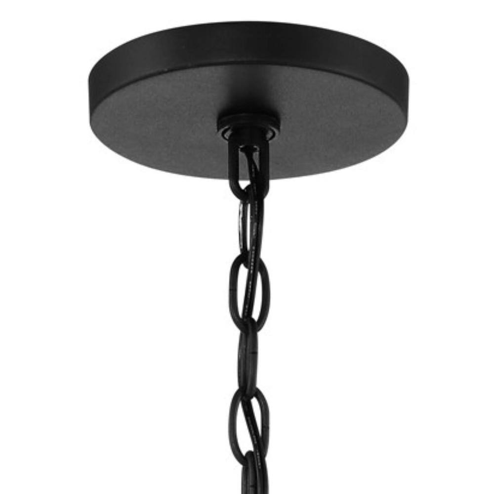 Translucent Sliver Linen Shade 3-Light Sand Coal Pendant