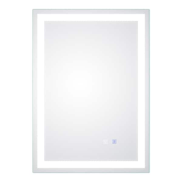 Seafuloy 32 in. W x 24 in. H Bathroom Mirror, Anti-Fog, Shatterproof & Memory Function, LED Frameless Vanity Mirror