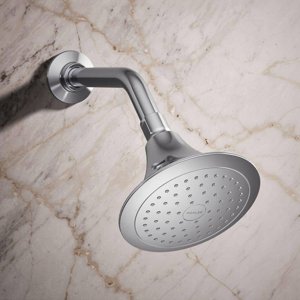 Polished Chrome Single-Function Wall-Mount Showerhead