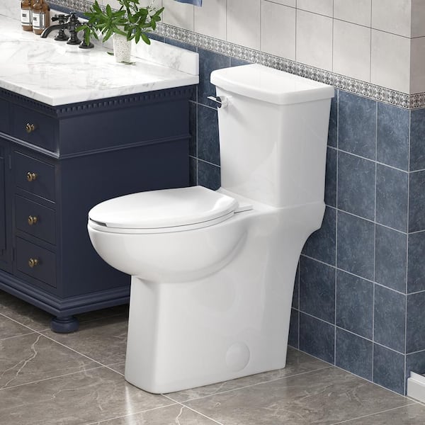 21.77-Inch 2-Piece Tall Toilet, Extended Single Flush 1. 28GPF, Great For Pregnant Women, Seniors & Post-Op Patients