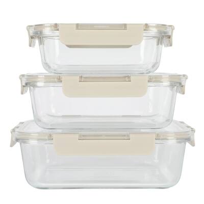 Pyrex MealBox 5.9-Cup Divided Glass Food Storage Container with Dark Green  Lid 1143006 - The Home Depot