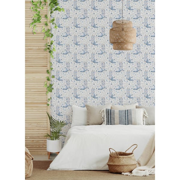 Cowgirl Like Me Blue Peel and Stick Wallpaper