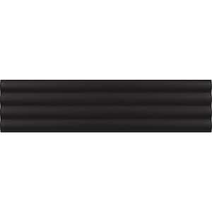 Arte Black 1.97 in. x 7.87 in. Matte Ceramic Subway Deco Wall and Floor Tile (4.1 sq. ft./case) (38-pack)