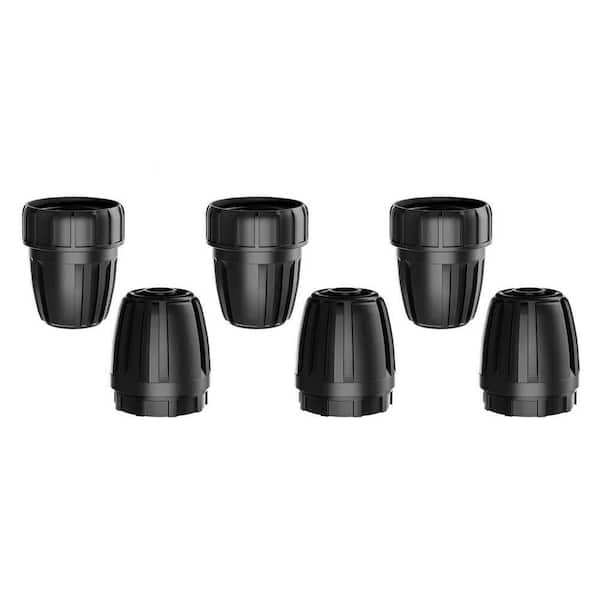 Oyezvary 3-Pack PVC Female Hose Thread and Barbed End Plugs for Drip Irrigation Systems