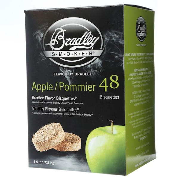 Bradley Smoker Apple Flavor Bisquettes (48-Pack)