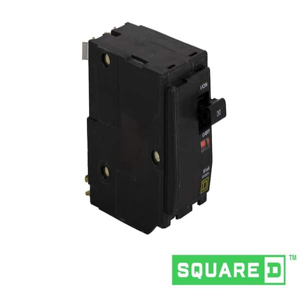 Square D QO 30-amp 2-Pole Standard Trip Circuit Breaker in the