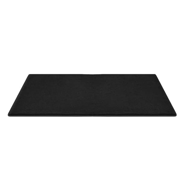Black 2 Ft.x 6 Ft.Plush Soft Runner Rug Self Adhesive Non Slip Back Indoor Mat For Hallway Entryway Multiple Use