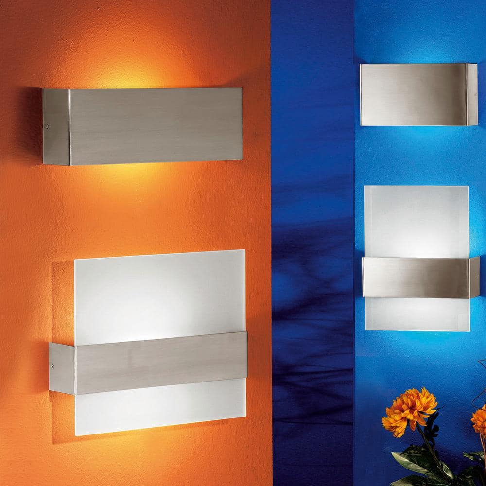 Nikita Modern Matte Nickel LED Wall Light 14" Width