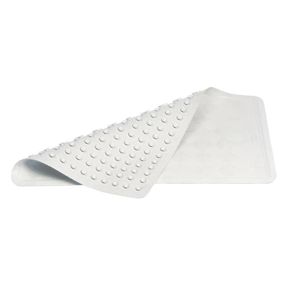 Rubbermaid Commercial Products 14 in. x 22-1/2 in. White Safti-Grip Bath Mat