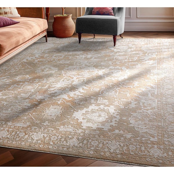 Ethos Serenity Vintage Oriental, Beige 5 ft. 3 in. x 7 ft. 7 in., Area Rug