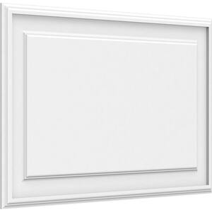 5/8 in. x 2-2/3 ft. x 2 ft. Legacy Raised Panel White PVC Decorative Wall Panel