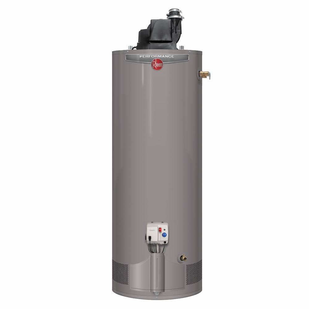 Rheem Performance 40 Gal. Tall 36,000 BTU Ultra Low NOx (ULN) Natural Gas Power Vent Water Heater with 6-Year Warranty