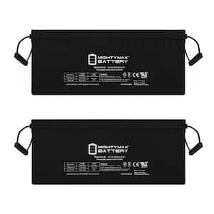 12V 200Ah 4D SLA AGM Battery Replacement for Solar Systems - 2 Pack