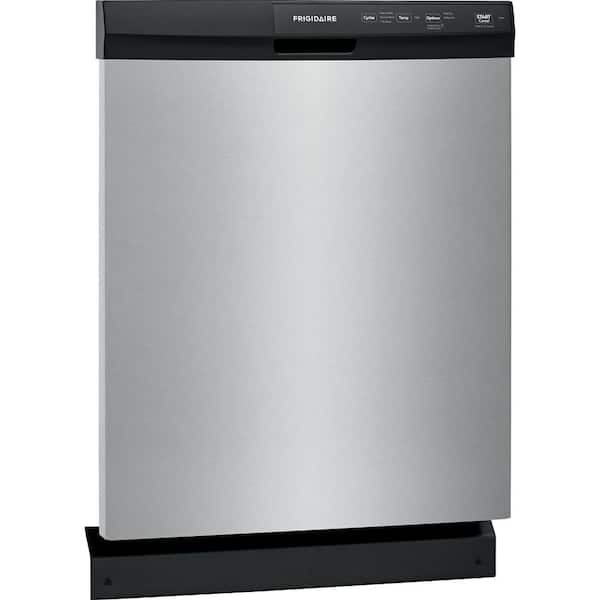 Frigidaire Top Control 24-in Built-In Dishwasher (Fingerprint Resistant  Stainless Steel) ENERGY STAR, 52-dBA in the Built-In Dishwashers department  at