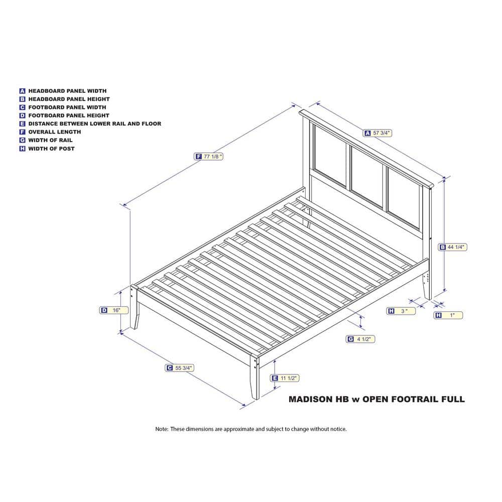 Madison Full/Double White Solid Hardwood Bed with Storage Drawers