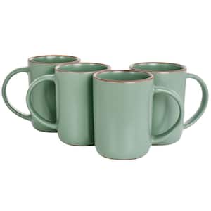 Dumont 4 -Piece 17 oz. Terracotta Mug Set in Green