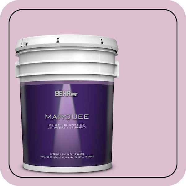 BEHR MARQUEE 5 gal. #690C-3 Delicate Bloom Eggshell Enamel Interior Paint & Primer