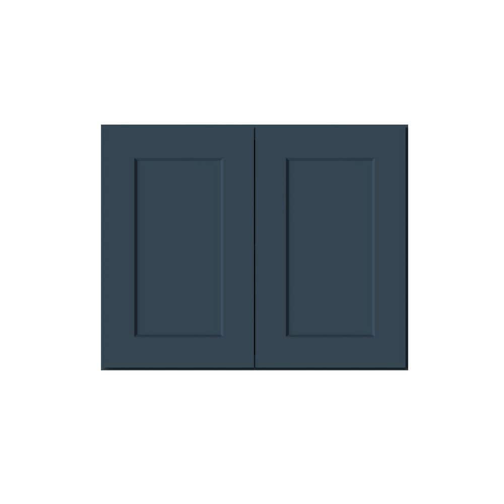 30 in. W x 12 in. D x 24 in. H Ready to Assemble Solid Wood Frame Shaker Short Wall Kitchen Cabinet in Cyber Grey price history on PriceWatchPro