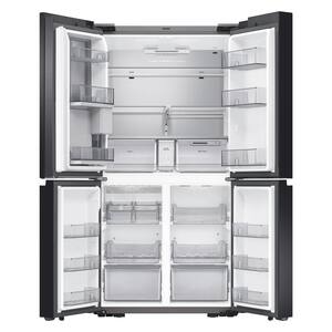 Bespoke 29 cu. ft. 4-Door Flex French Door Smart Refrigerator with Beverage Center in Navy Glass, Standard Depth