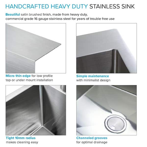 Transolid 25 in. x 22 in. x 12 in. Stainless Steel Drop-In or