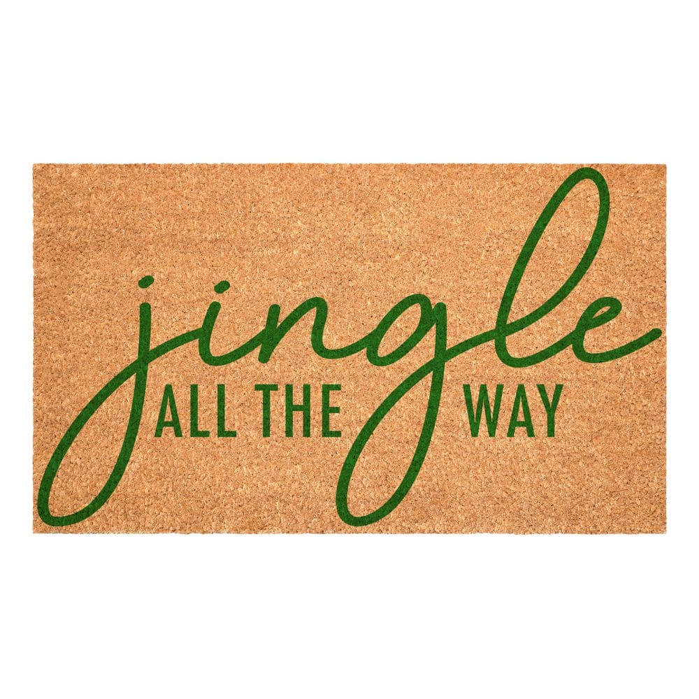 Green Jingle All the Way 24 in. X 36 inIndoor Outdoor Door Mat price history on PriceWatchPro