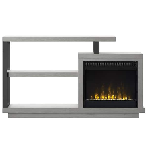 Twin Star Home 59.5 in. Freestanding Wooden Electric Fireplace TV Stand in Sargent Oak