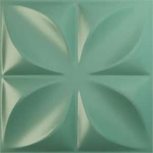 11-7/8"W x 11-7/8"H Helene EnduraWall Decorative 3D Wall Panel, Sea Mist (12-Pack for 11.76 Sq.Ft.)