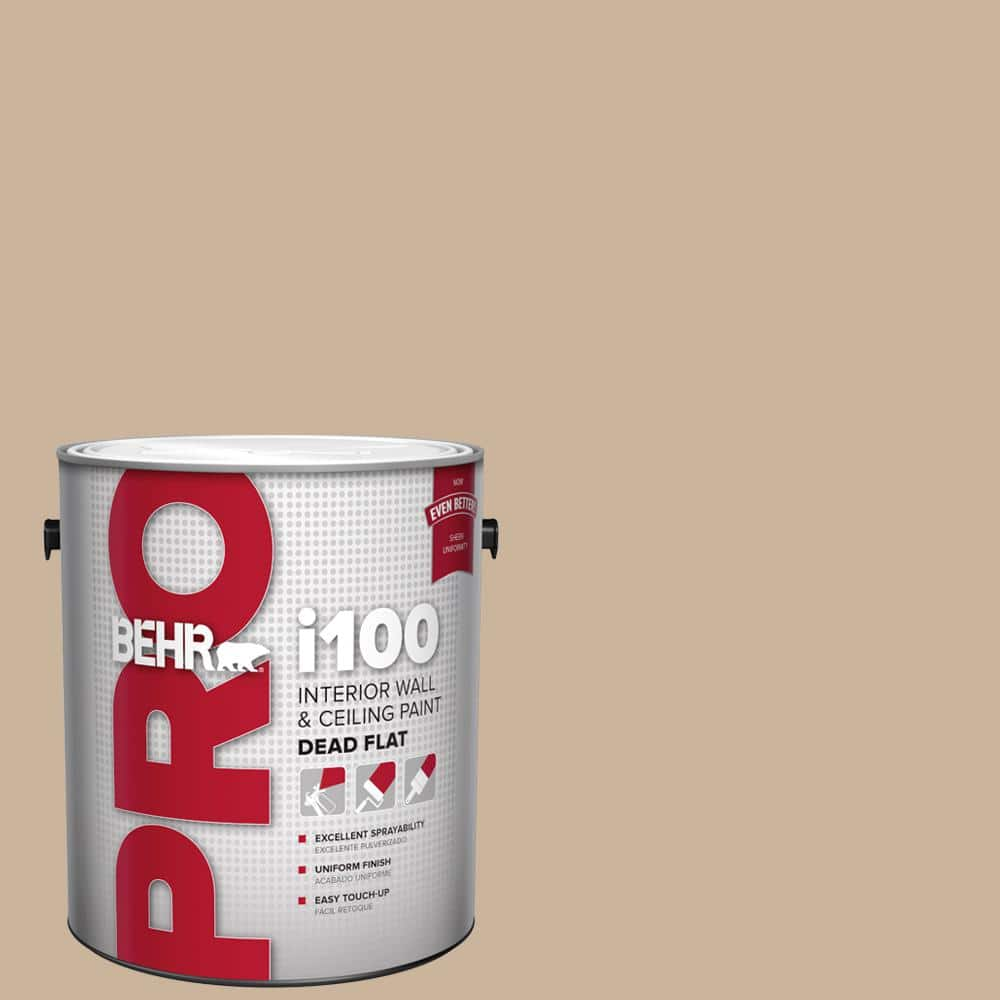 1 gal. #PPU4-07 Mushroom Bisque Dead Flat Interior Paint -  BEHR PRO, ZZ055098