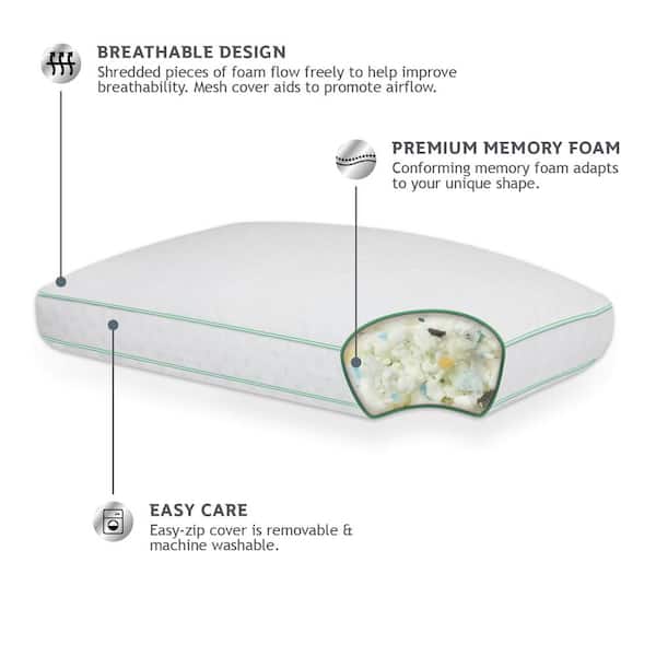 Sealy Conform Medium Memory Foam Standard Bed Pillow