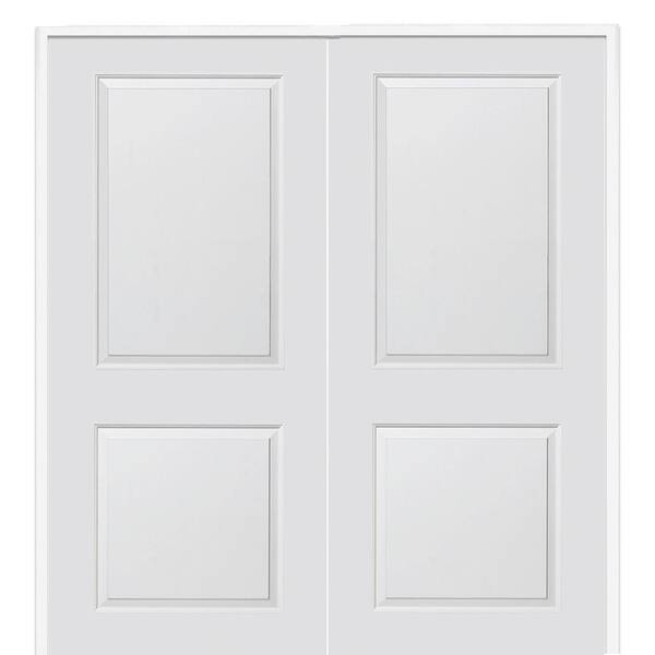MMI Door 61.5 in. x 81.75 in. Primed Composite Cambridge Smooth Surface Solid Core Interior Double Door