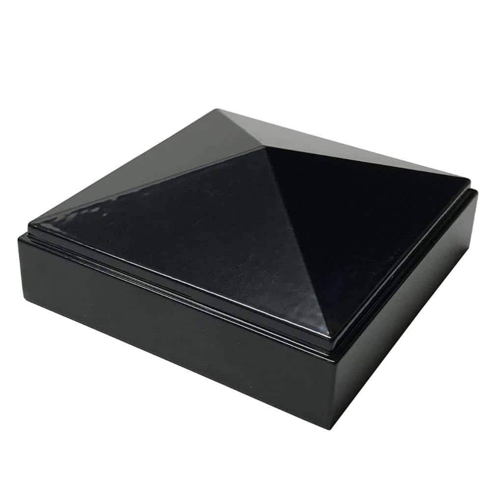 "2.5"" x 2.5"" Aluminum Pyramid Post Cap for Metal Posts – Pressure Fit – Powder-Coated Black (1 Pack)" price history on PriceWatchPro