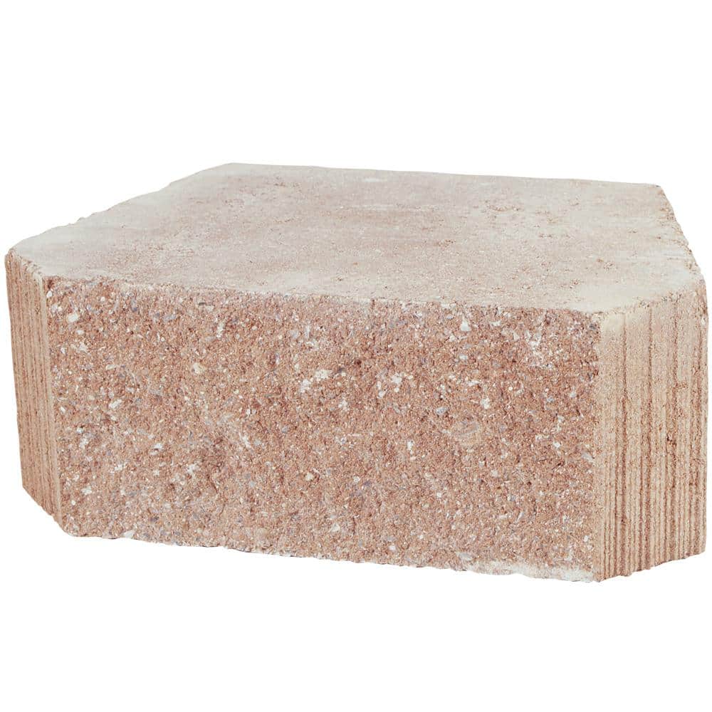 Pavestone Brighton Stone 6 in. x 16 in. x 10 in. Terra Cotta Concrete Retaining Wall Block 83666