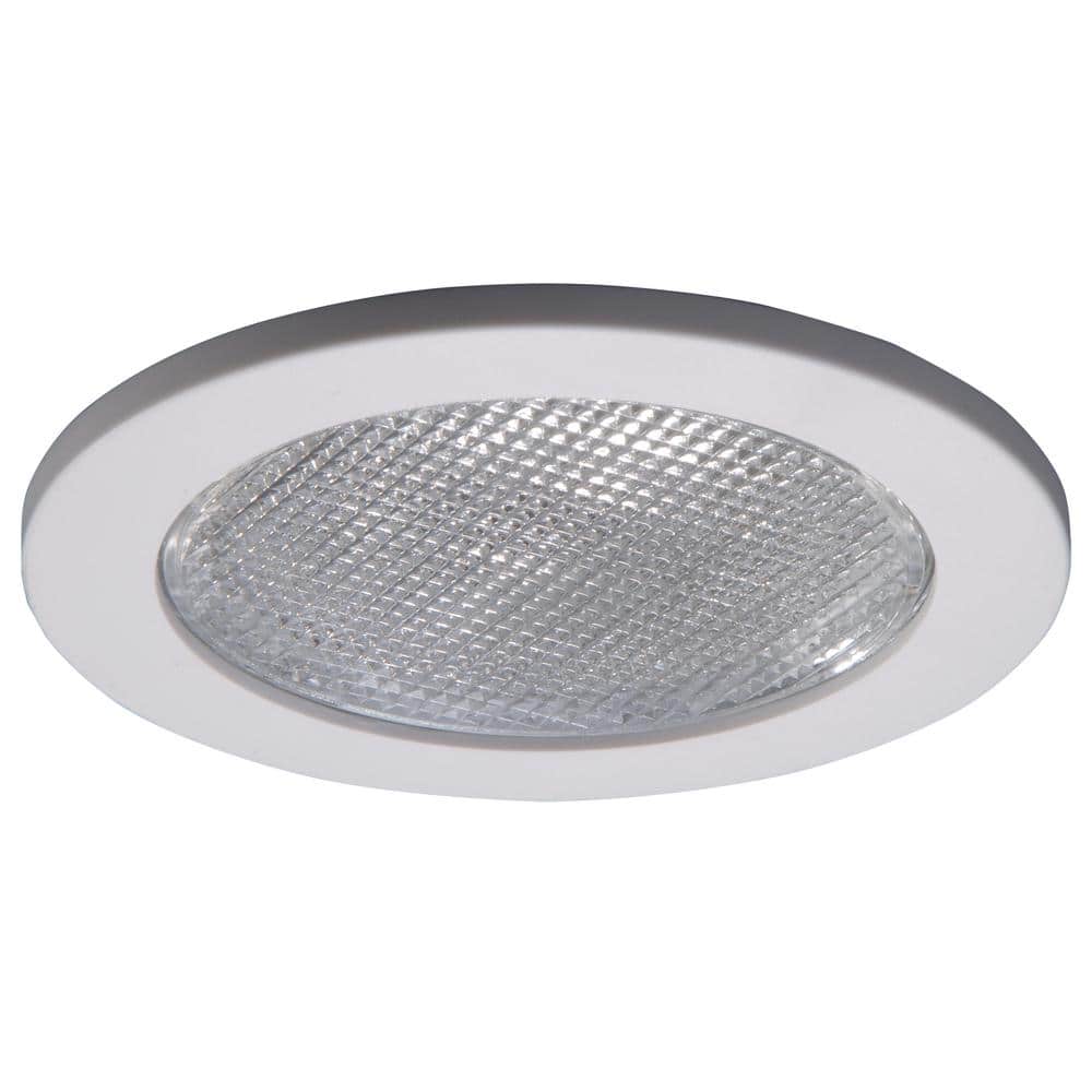 HALO - 951 Series 4 in. White Recessed Ceiling Light Lensed Shower Trim