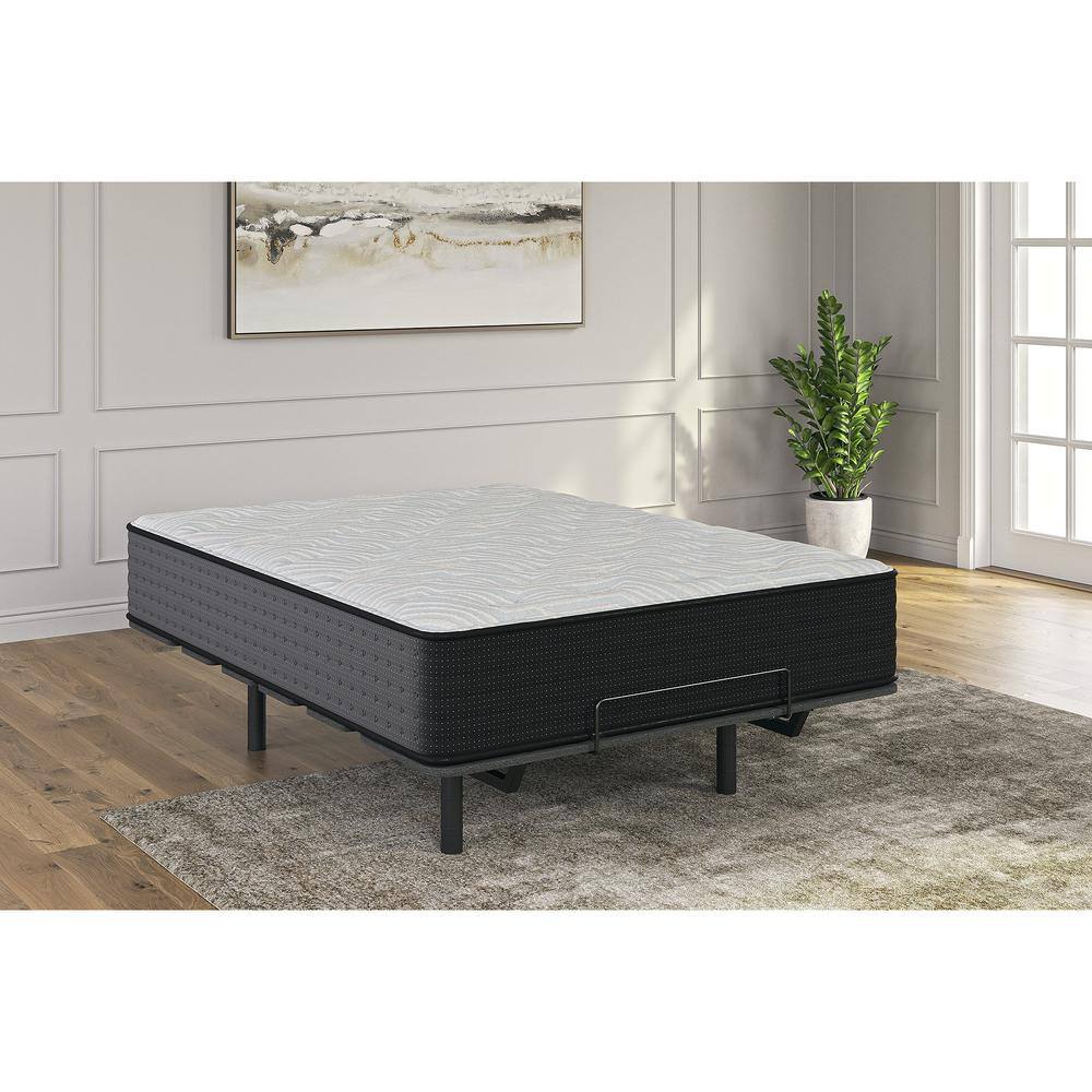 Queen Size Blue and Gray Gel Memory Foam Innerspring Mattress