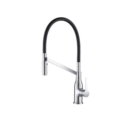 Vallant Gooseneck 1.8 GPM CalGreen Single-Handle Pull-out Sprayer Kitchen Faucet in Chrome