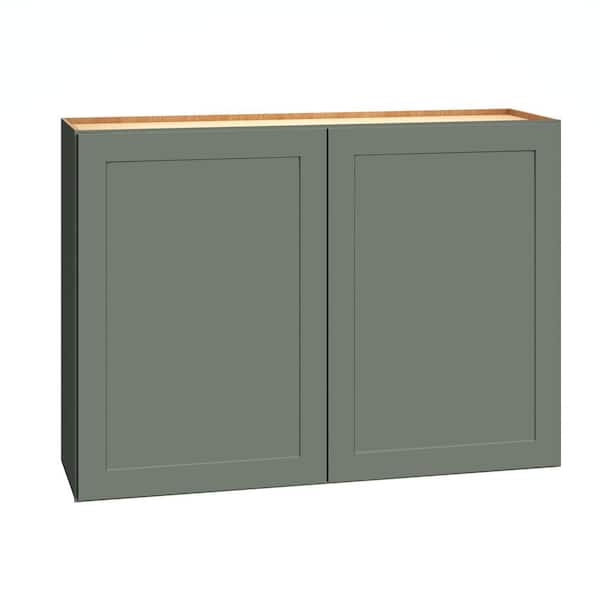 QuickShip Cottage 42 in. W x 12 in. D x 30 in. H Assembled Plywood Shaker Wall Kitchen Cabinet in Conifer