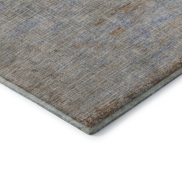 Mayfield Premium Machine Washable Abstract AMF1901 Taupe 10 ft. x 14 ft. Area Rug