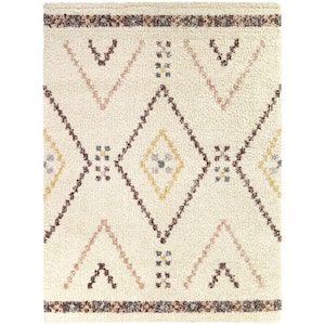 Culver Wine 5 ft. x 7 ft. Geometric Area Rug