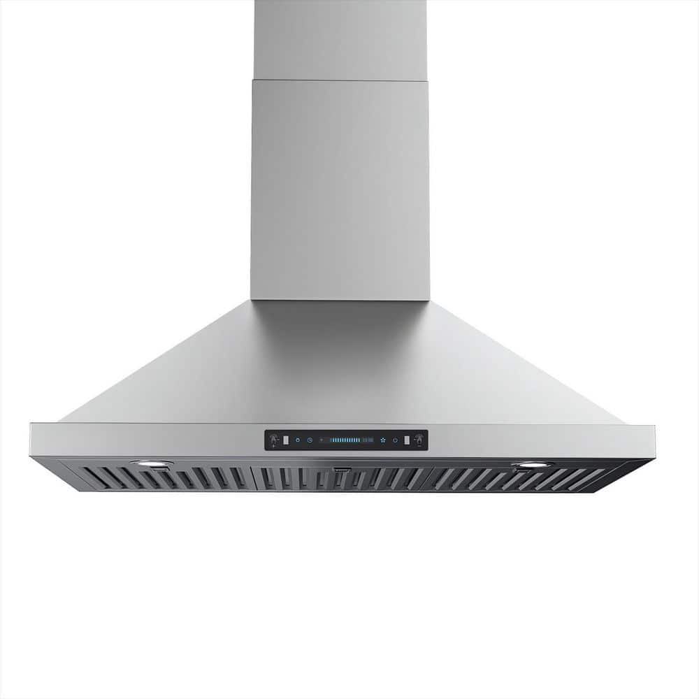 36 in. 900 CFM Convertible Wall Mount Downdraft System in Stainless Steel with Gesture Touch and Remote Control price history on PriceWatchPro