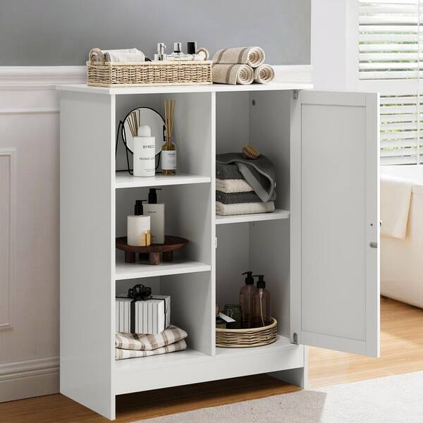 Tenleaf 23.62 in. W x 11.81 in. D x 31.5 in. H White Linen Cabinet