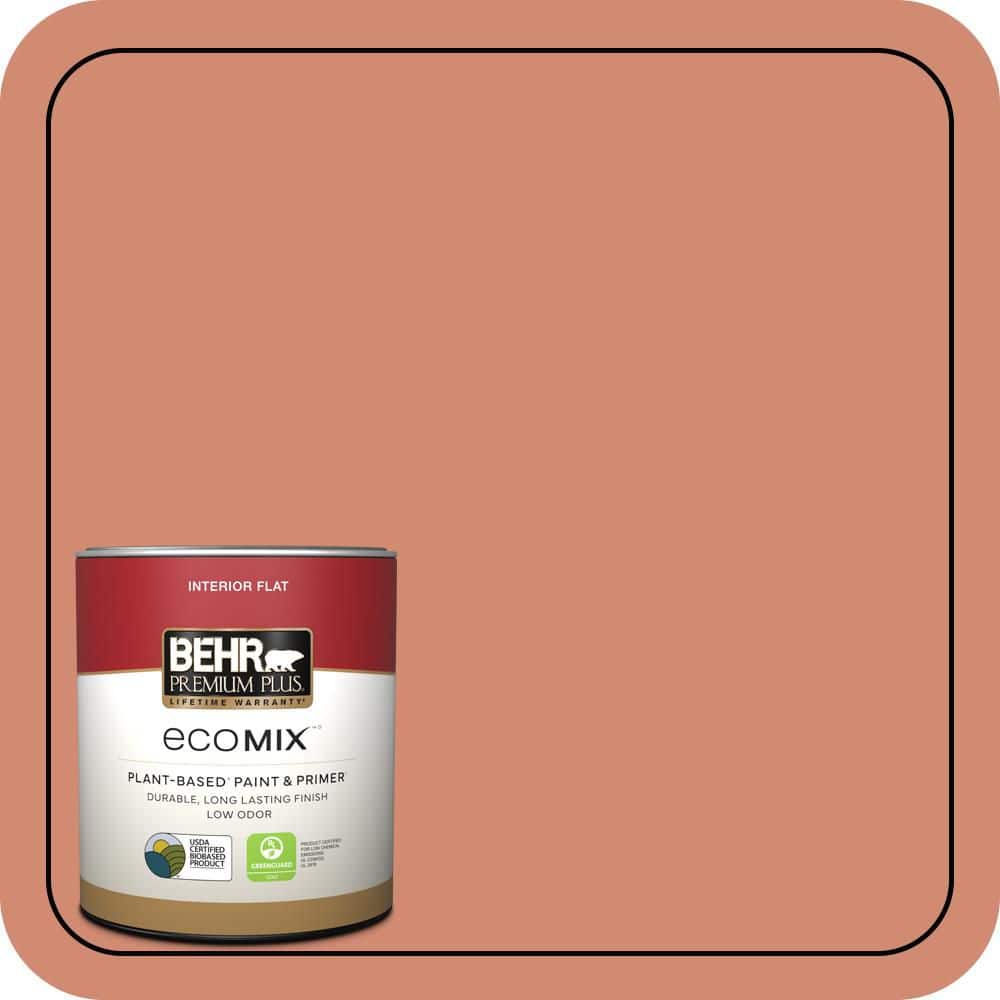 1 qt. #M190-5 Fireplace Glow Flat EcoMix Plant-Based Interior Paint & Primer price history on PriceWatchPro