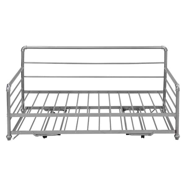 Utopia 4niture Ezra Twin Daybed with AdjusTable Trundle